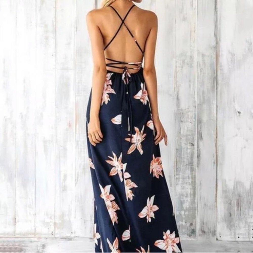 Floral Maxi Dress - Picture 3 of 3